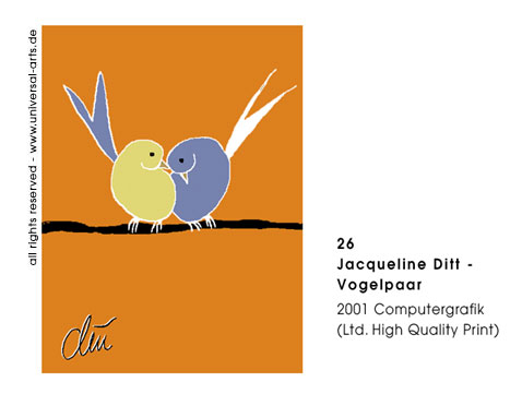 Jacqueline Ditt - Vogelpaar (Pair of Birds)