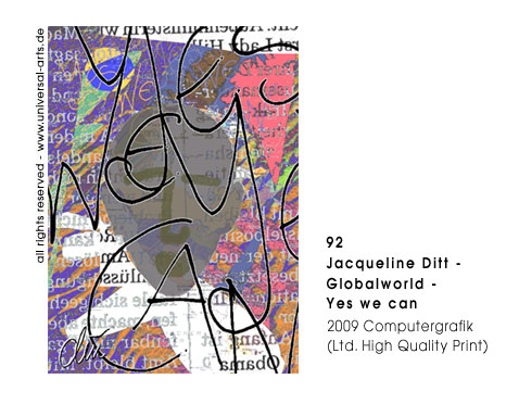 Jacqueline Ditt - Globalworld - Yes we can ( Globale Welt- Ja wir können das)