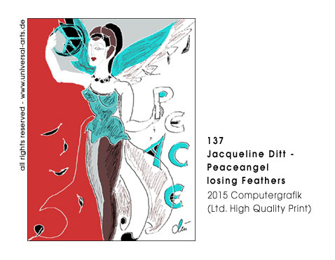 Jacqueline Ditt - Peaceangel losing Feathers (Federn verlierender Friedensengel)