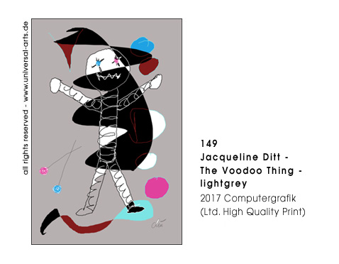 Jacqueline Ditt - The Voodoo Thing - lightgrey (Das Voodoo Ding - hellgrau)