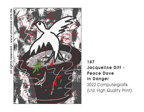 Jacqueline Ditt - Peace Dove in Danger (Friedenstaube in Gefahr)