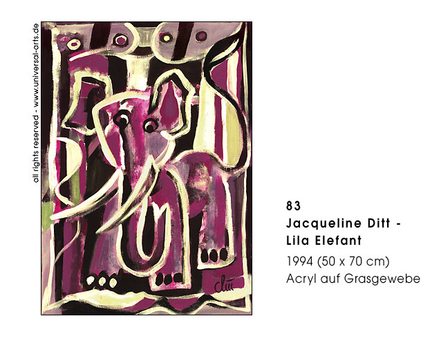 Jacqueline Ditt - Lila Elefant (Purple Elephant)