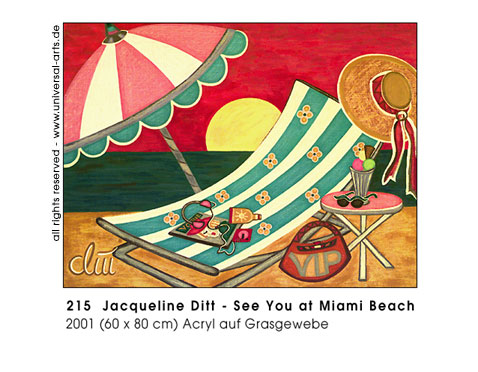 Jacqueline Ditt - See You at Miami Beach (Sehe dich in Miami Beach)