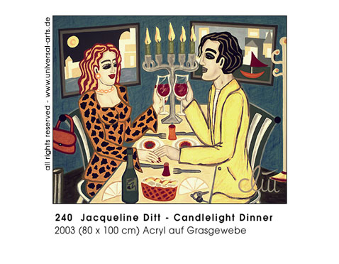 Jacqueline Ditt - Candlelight Dinner (Abendessen bei Kerzenlicht)