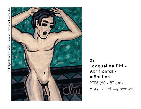 Jacqueline Ditt - Akt frontal - mnnlich (Male Nude - frontal)