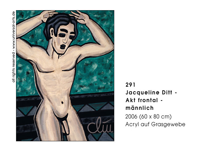 Jacqueline Ditt - Akt frontal - mnnlich (Male Nude - frontal)