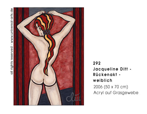 Jacqueline Ditt - Rckenakt - weiblich (Female Nude - back view)