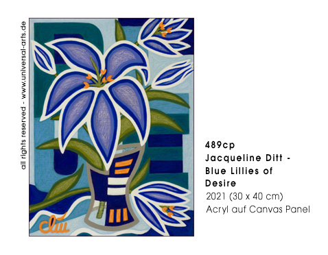 Jacqueline Ditt - Blue Lillies of Desire (Blaue Lilien der Sehnsucht)