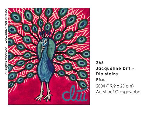 Jacqueline Ditt - Der stolze Pfau (The proud Peacock)