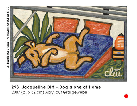 Jacqueline Ditt - Dog alone at Home (Hund allein zu Haus)