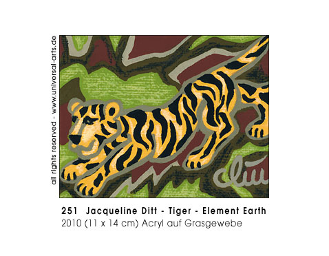 Jacqueline Ditt - Tiger - Element Earth (Tiger - Element Erde)