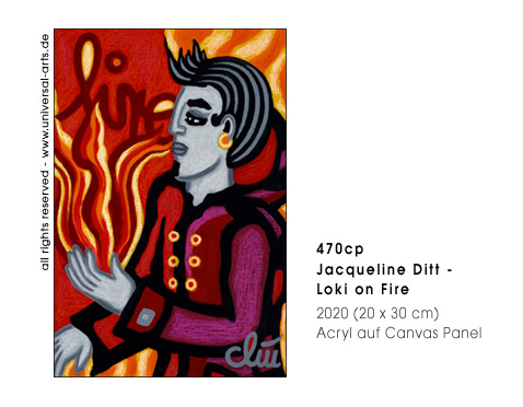 Jacqueline Ditt - Loki on Fire (Loki in Flammen)