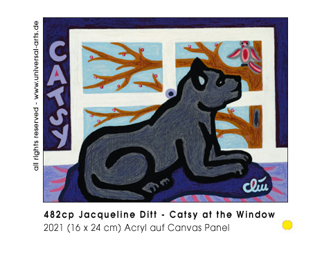 Jacqueline Ditt - Catsy at the Window (Catsy am Fenster)