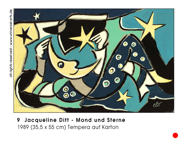 Jacqueline Ditt - Mond und Sterne (Moon and Stars)