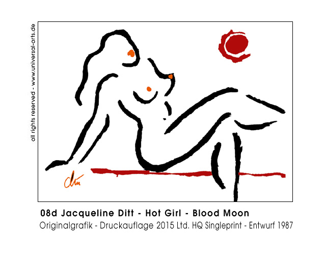 Jacqueline Ditt - Hot Girl - Blood Moon (Heisses Mädchen - Blutmond)