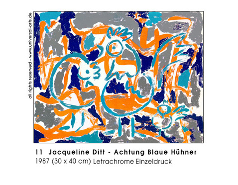 Jacqueline Ditt - Achtung Blaue Hhner (Attention Blue Chickens)
