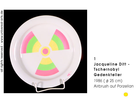 Jacqueline Ditt - Tschernobyl Gedenkteller (Tschernobyl Memorial Plate)