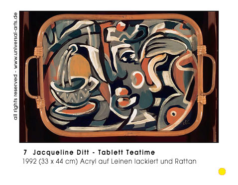 Jacqueline Ditt - Tablett Teatime (Tray / Teezeit)