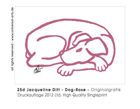 Jacqueline Ditt - Dog - Rose (Hund - Rosa)