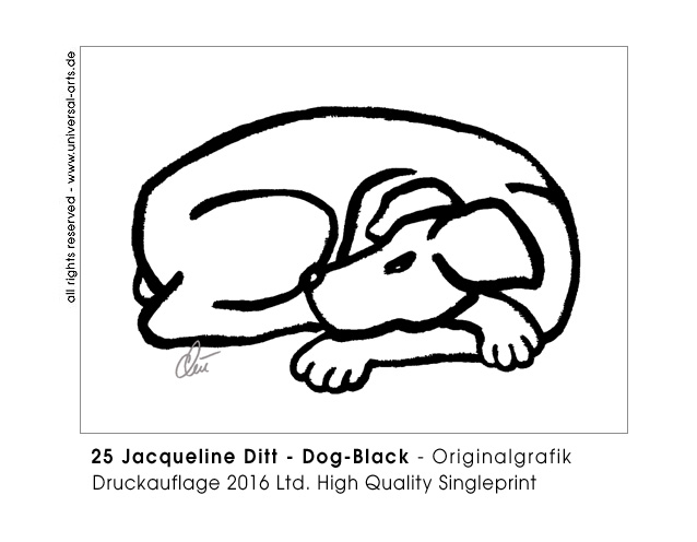 Jacqueline Ditt - Dog - Black (Hund - Schwarz)