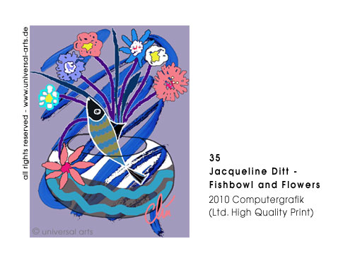 Jacqueline Ditt - Fishbowl and Flowers (Fischglas und Blumen)