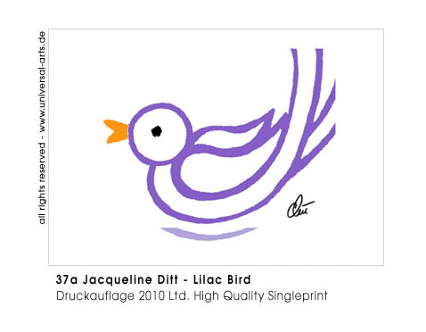 Jacqueline Ditt - Lilac Bird (Lila Vogel)