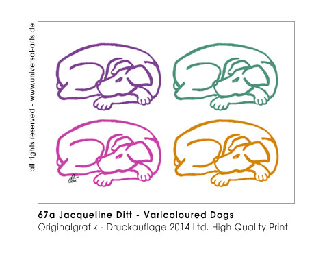 Jacqueline Ditt - Varicoloured Dogs (Bunte Hunde)