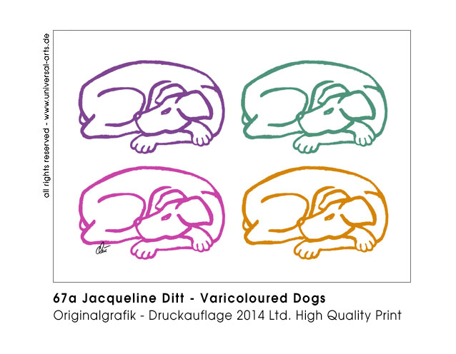 Jacqueline Ditt - Varicoloured Dogs (Bunte Hunde)