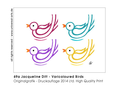 Jacqueline Ditt - Varicoloured Birds (Bunte Vgel)