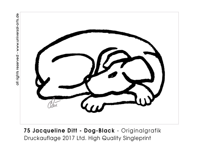 Jacqueline Ditt - Dog - Black (Hund - Schwarz) 