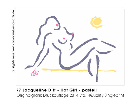 Jacqueline Ditt -  Hot- Girl - pastell ((Heisses Mädchen - pastell)