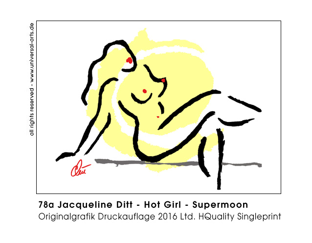 Jacqueline Ditt - Hot Girl - Supermoon (Heisses Mädchen -Supermond)