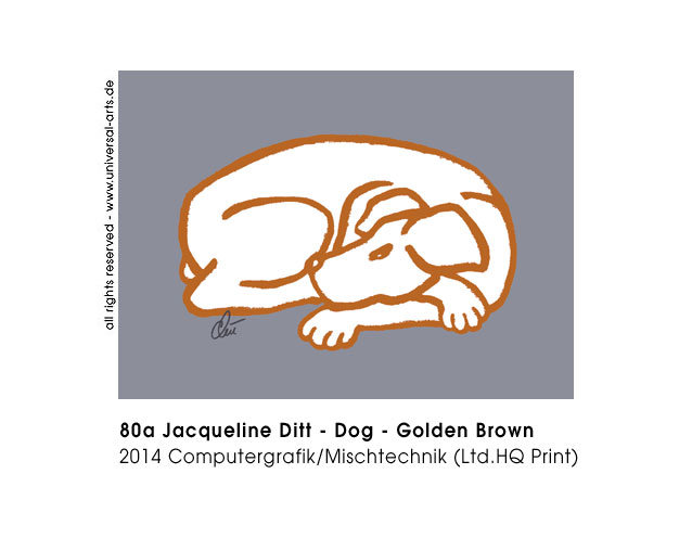 Jacqueline Ditt - Dog - Golden Brown (Hund - Goldbraun)