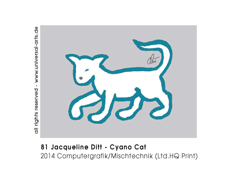 Jacqueline Ditt -  Cyano Cat (Cyano Katze)