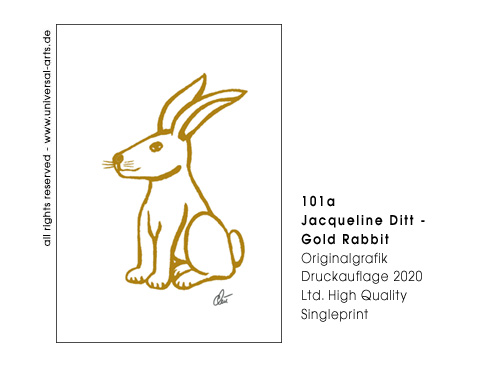 Jacqueline Ditt - Gold Rabbit (Goldhase)