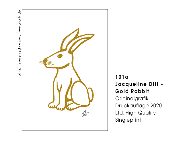 Jacqueline Ditt - Gold Rabbit (Goldhase)