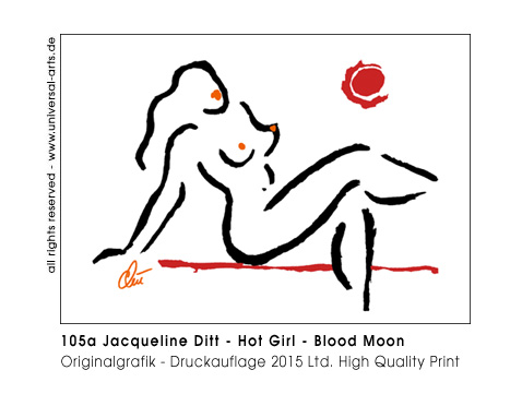 Jacqueline Ditt -  Hot Girl - Blood Moon (Heisses Mädchen - Blutmond)
