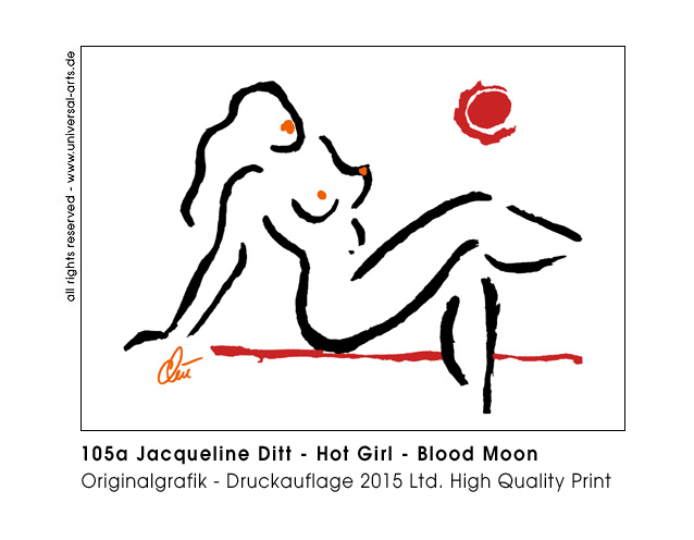 Jacqueline Ditt - Hot Girl -  Blood Moon (Heisses Mädchen - Blutmond)