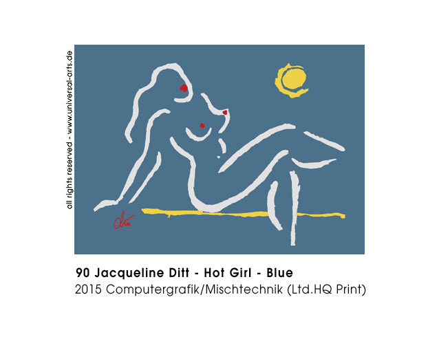 Jacqueline Ditt - Hot Girl - Blue (Heisses Mädchen - Blau)