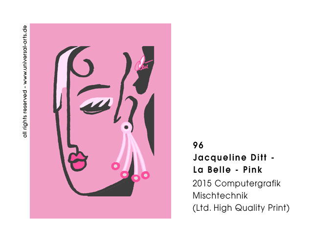 Jacqueline Ditt - La Belle - Pink  (Die Schöne - Rosa)