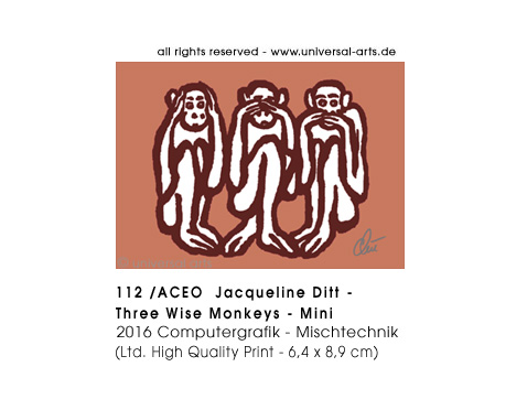 Jacqueline Ditt -  Mini (Drei Weise Affen - Mini)