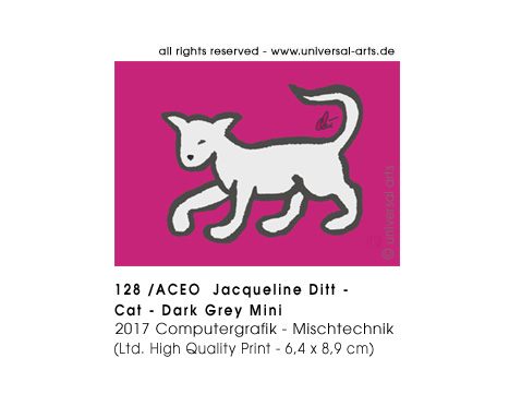 Jacqueline Ditt - Cat - Dark Grey Mini (Katze - Dunkelgrau Mini)