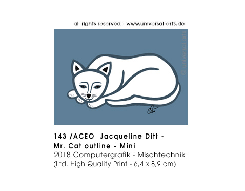 Jacqueline Ditt - Mr.Cat - outline Mini (Herr Kater - outline Mini