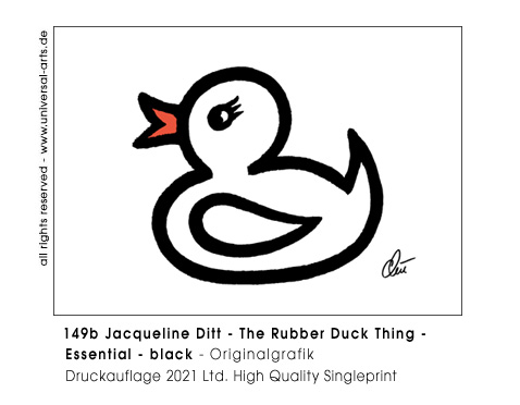 Jacqueline Ditt - The Rubber Duck Thing - Essential black (Die Gummienten Sache - Essenziell schwarz)