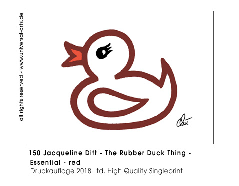 Jacqueline Ditt - The Rubber Duck Thing - Essential red (Die Gummienten Sache - Essenziell rot)