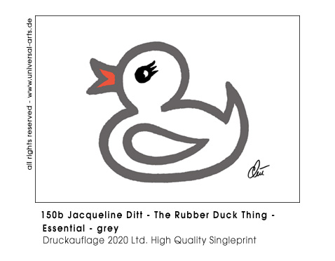 Jacqueline Ditt - The Rubber Duck Thing - Essential grey (Die Gummienten Sache - Essenziell  grau)