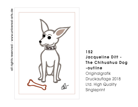 Jacqueline Ditt - The Chihuahua Dog - outline (Der Chihuahua Hund - outline)
