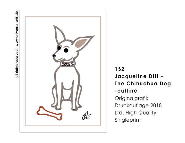 Jacqueline Ditt - The Chihuahua Dog - outline (Der Chihuahua Hund - outline)