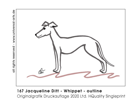 Jacqueline Ditt - Whippet - outline (Whippet - outline)