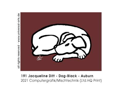 Jacqueline Ditt - Dog- Black - Auburn (Hund Schwarz - Kastanienbraun)